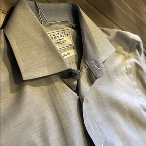 Charles Tyrwhitt grey melange button down